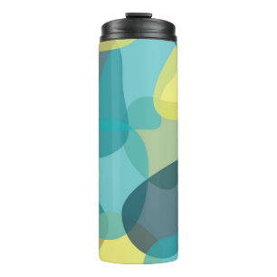 Camouflage, modern, cool, trendy, urban geometric thermal tumbler