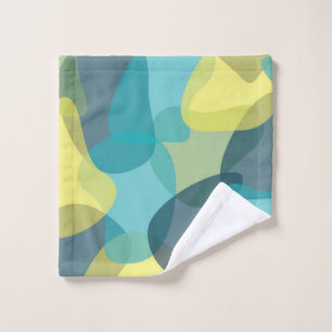 Camouflage, modern, cool, trendy, urban geometric wash cloth