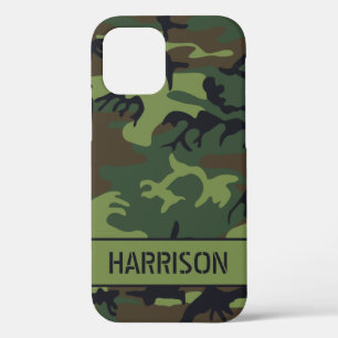 Camouflage Monogram iPhone 12 Case