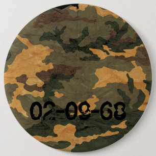 Camouflage Muster 6 Cm Round Badge