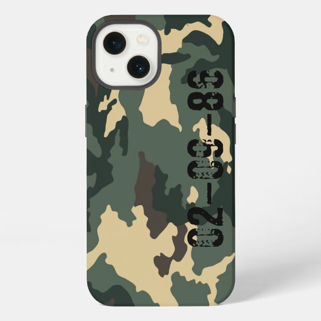 Camouflage Muster iPhone Case (Back)