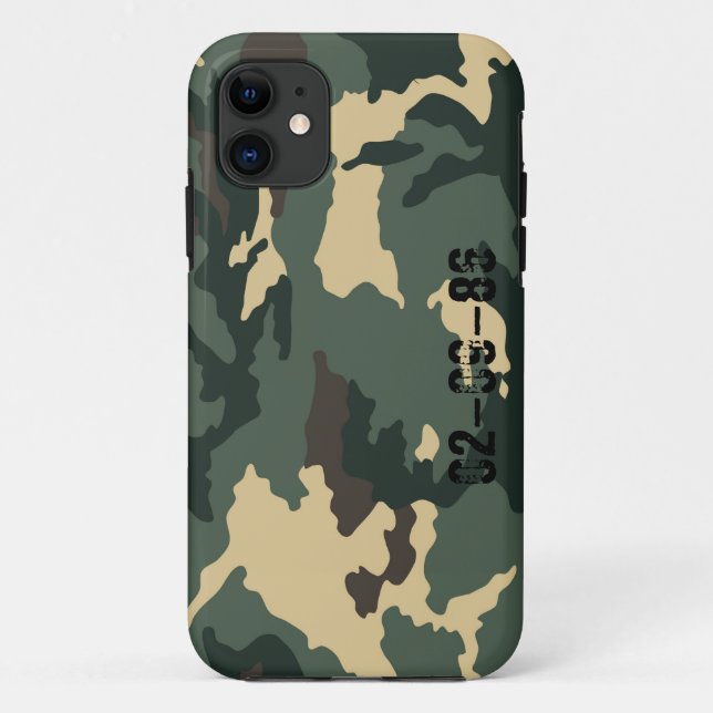 Camouflage Muster iPhone Case (Back)