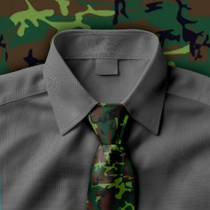 Camouflage Necktie