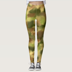 Camouflage Oil Painting Leggings