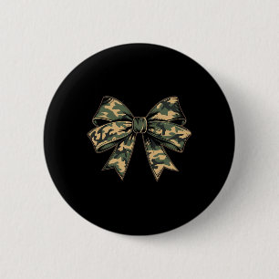 Camouflage Old Camo Bow Camo Coquette Bow Hunting 6 Cm Round Badge
