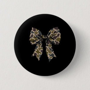 Camouflage Old Camo Bow Camo Coquette Bow Hunting 6 Cm Round Badge