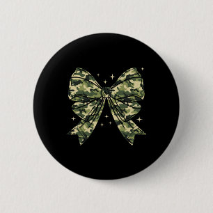 Camouflage Old Camo Bow Camo Coquette Bow Hunting 6 Cm Round Badge