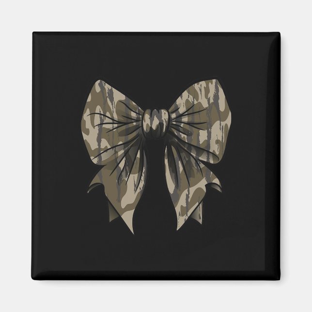 Camouflage Old Camo Bow Camo Coquette Bow Hunting  Magnet (Front)