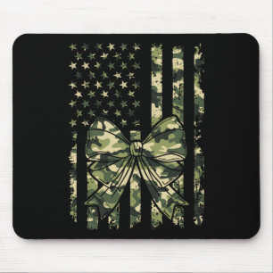 Camouflage Old Camo Bow Camo Coquette Bow Hunting Mouse Pad