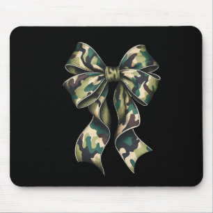 Camouflage Old Camo Bow Camo Coquette Bow Hunting Mouse Pad