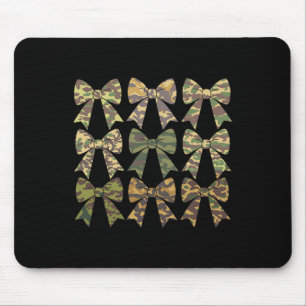 Camouflage Old Camo Bow Camo Coquette Bow Hunting Mouse Pad