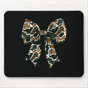Camouflage Old Camo Bow Camo Coquette Bow Hunting Mouse Pad
