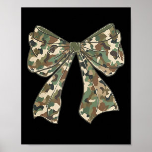 Camouflage Old Camo Bow Camo Coquette Bow Hunting  Poster