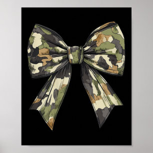 Camouflage Old Camo Bow Camo Coquette Bow Hunting  Poster