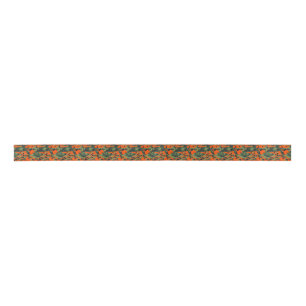 Camouflage Orange Hunter Satin Ribbon