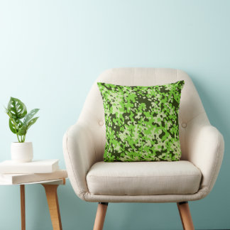 camouflage pattern 5 green cushion