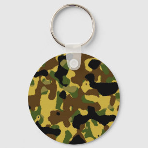 camouflage Pattern Key Ring