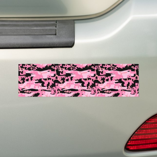 Camouflage Pattern, Military Pattern, Camo, Army Bumper Sticker (On Car)