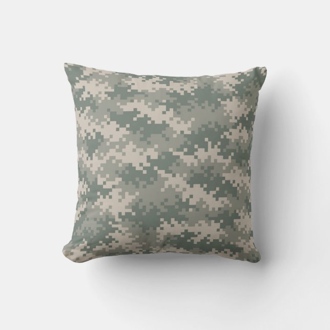 Camouflage Pattern Throw Pillow (Front)