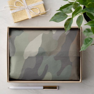 Camouflage Pattern Tissue Paper Stylish Wrap Gift