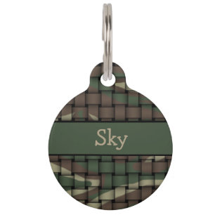 Camouflage Pet Tag
