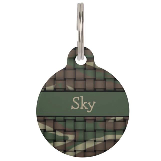 Camouflage Pet Tag (Front)