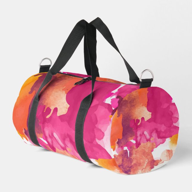 camouflage Pink Duffle Bag (Left Corner)