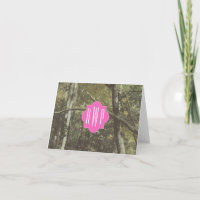 Camouflage + Pink Monogram