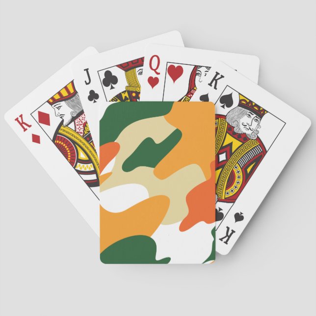 camouflage playing cards (Back)