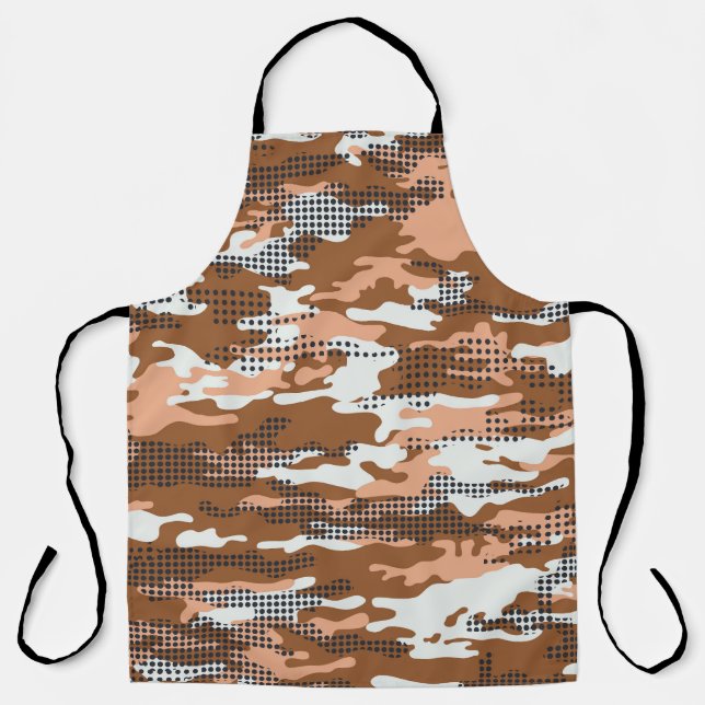 Camouflage Polka Dot: Abstract Seamless. Apron (Front)