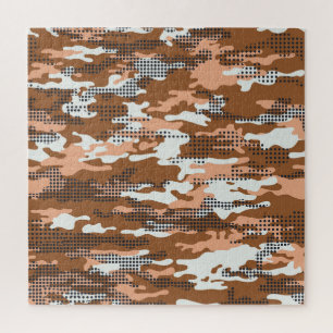 Camouflage Polka Dot: Abstract Seamless. Jigsaw Puzzle