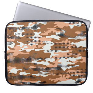 Camouflage Polka Dot: Abstract Seamless. Laptop Sleeve