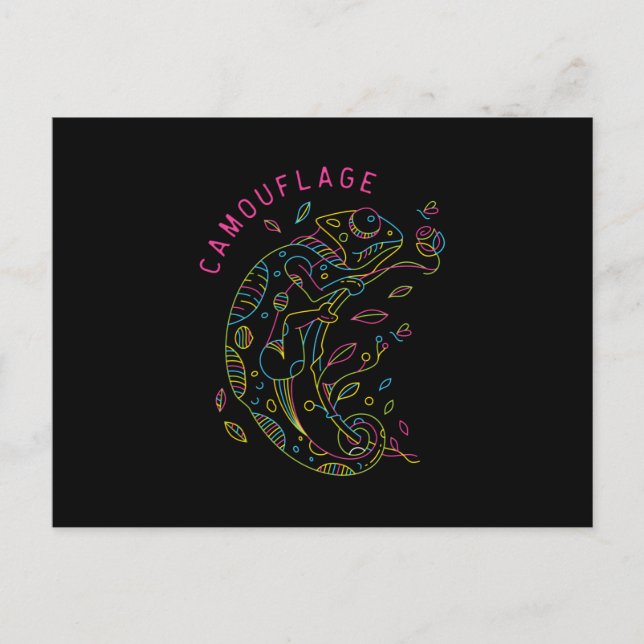 Camouflage Postcard (Front)