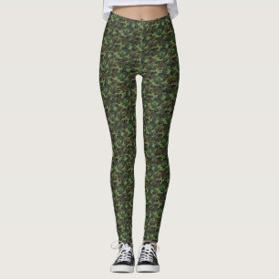 Camouflage print leggings