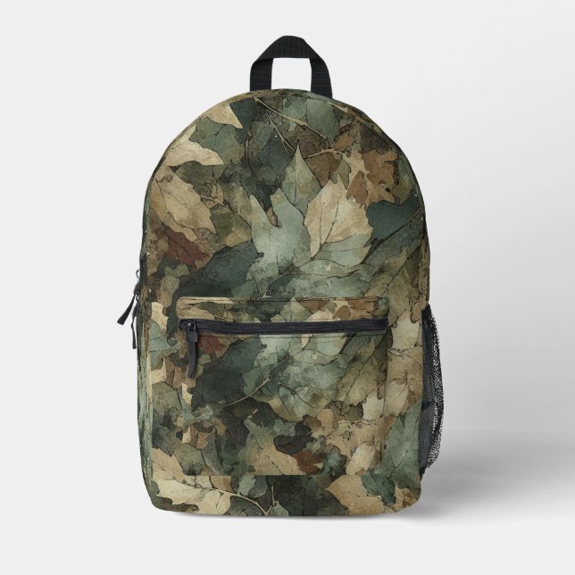 Camouflage Printed Backpack (Front)