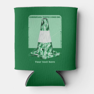 Camouflage rd cone funny traffic cone can cooler