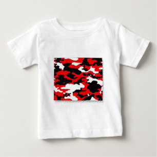 Camouflage Red Patterns Baby T-Shirt