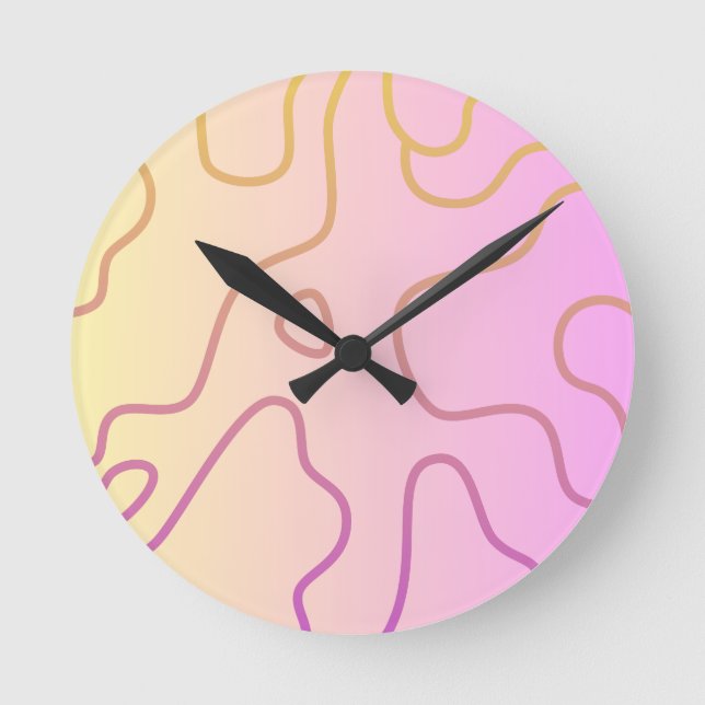 camouflage round clock (Front)