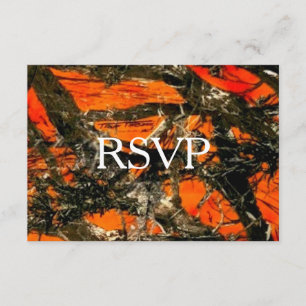 Camouflage RSVP Card