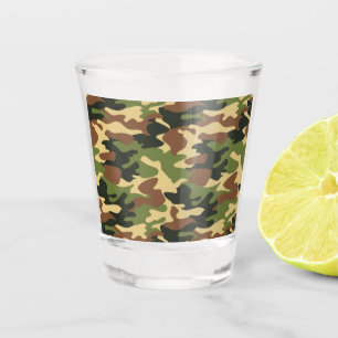 camouflage shot glass