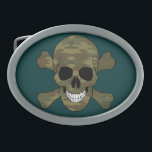 Camouflage Skull And Crossbones Belt Buckle<br><div class="desc">A cool belt buckle is one of the most versatile fashion items out there, and brings a little magic to any outfit new or old. Belts are an easy way to freshen up a dull look, and can be your special added touch that makes your style uniquely yours. Express yourself...</div>