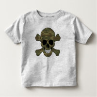 Camouflage Skull And Crossbones Shirt