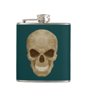 Camouflage Skull Flask