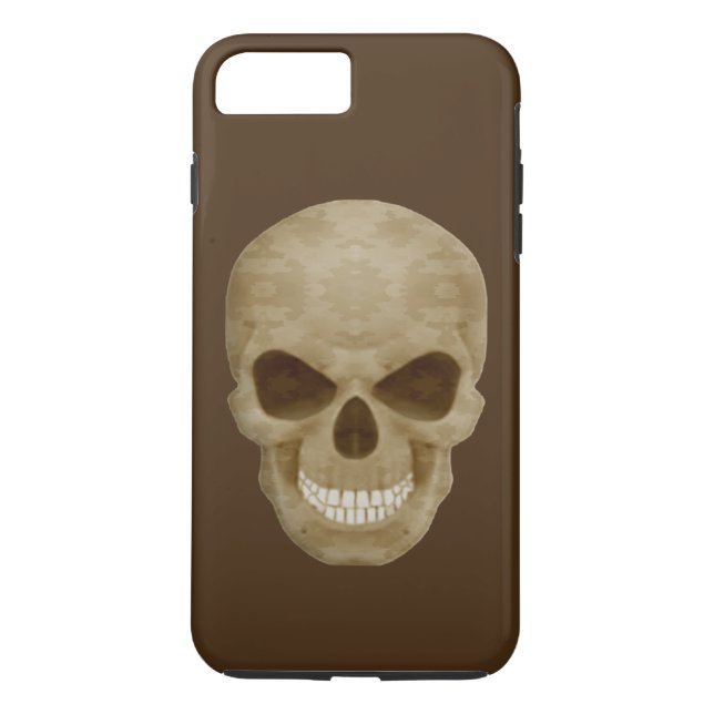Camouflage Skull iPhone 7 Case (Back)