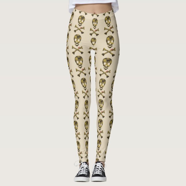 Camouflage Skull Leggings (Front)