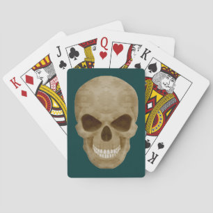 Camouflage Skull Playing Cards