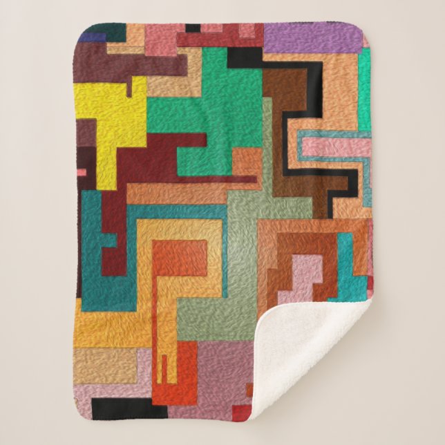 Camouflage Small Sherpa Blanket (Front)