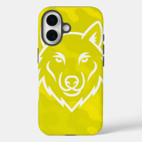 Camouflage Spirit – White Wolf Line Art