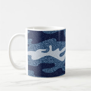 Camouflage Spotted Denim Jeans Pattern Coffee Mug