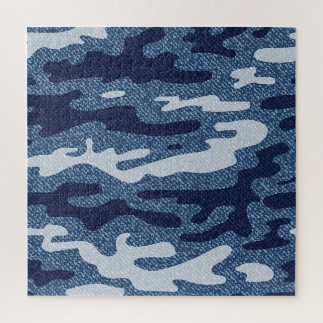 Camouflage Spotted Denim Jeans Pattern Jigsaw Puzzle (Vertical)